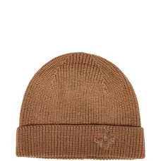 Бини с отворотом и вышитым логотипом