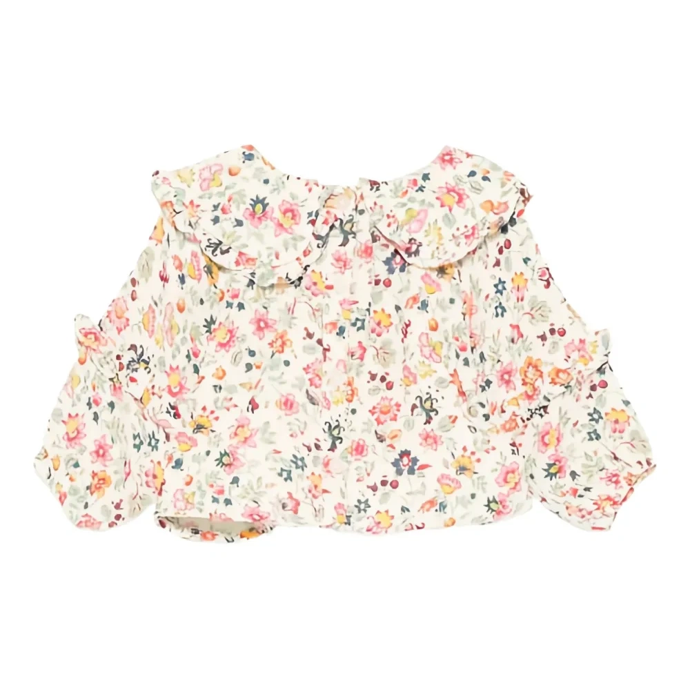 Рубашка Cleo с цветочным принтом и оборчатым воротником