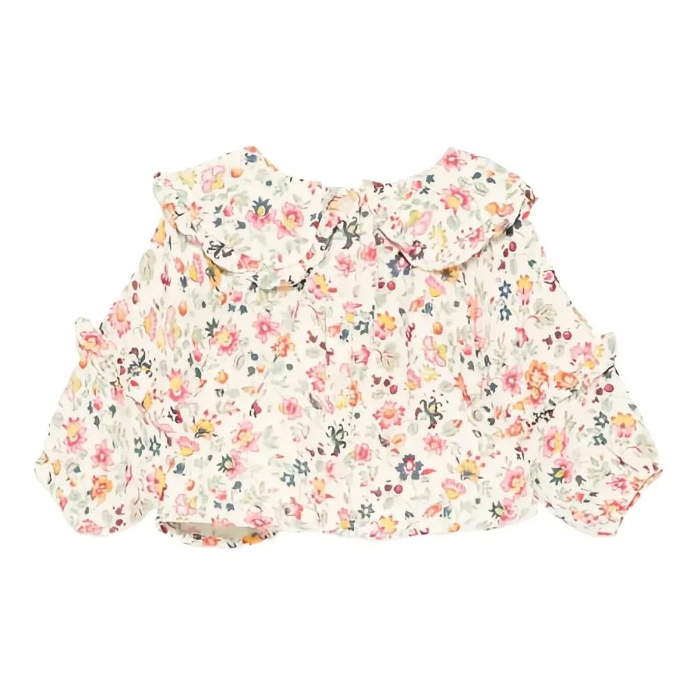 Рубашка Cleo с цветочным принтом и оборчатым воротником