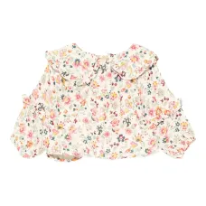 Рубашка Cleo с цветочным принтом и оборчатым воротником Рубашка Cleo с цветочным принтом и оборчатым воротником