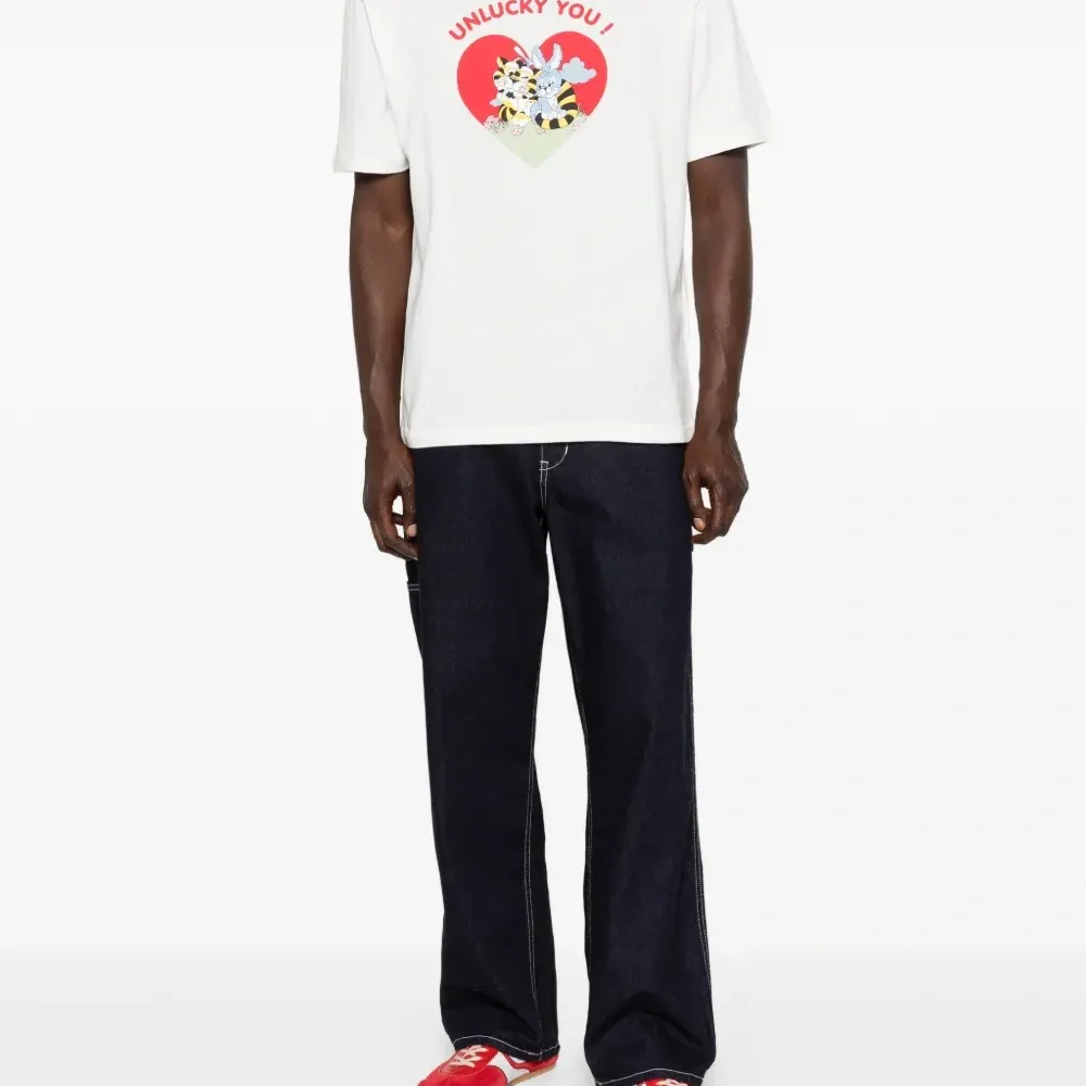 Футболка с принтом в виде сердца