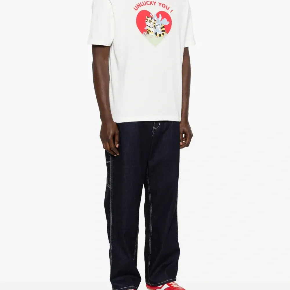 Футболка с принтом в виде сердца