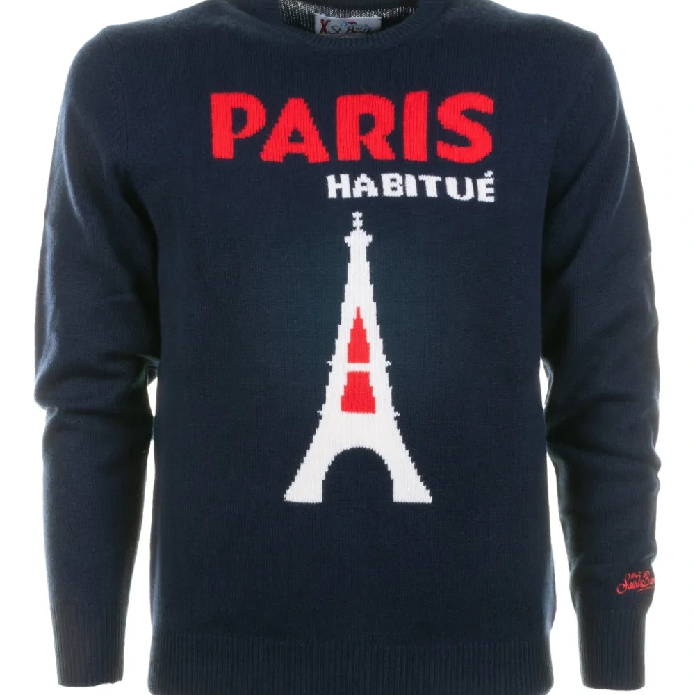 Стилизованный свитер с круглым вырезом