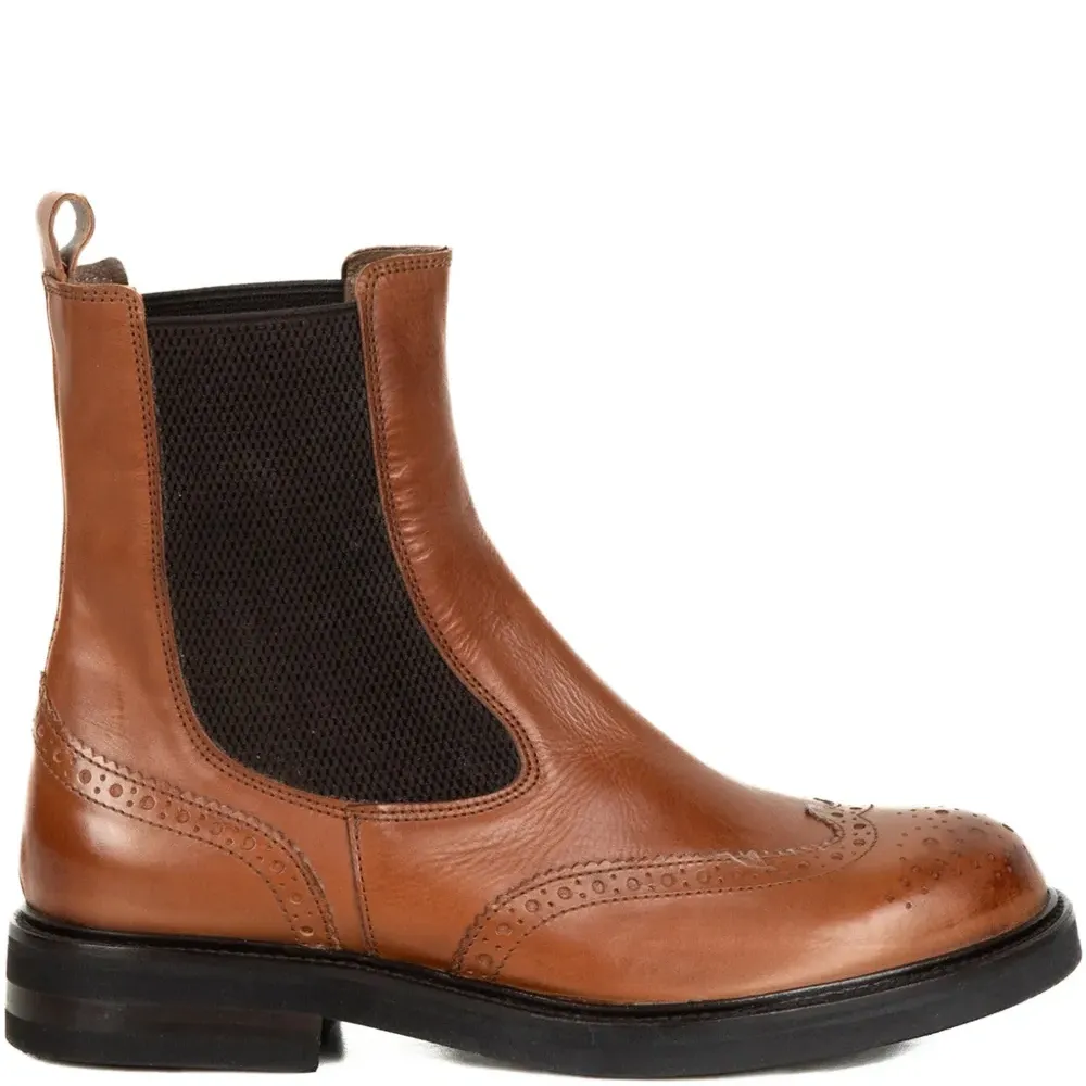 Кожаные ботинки