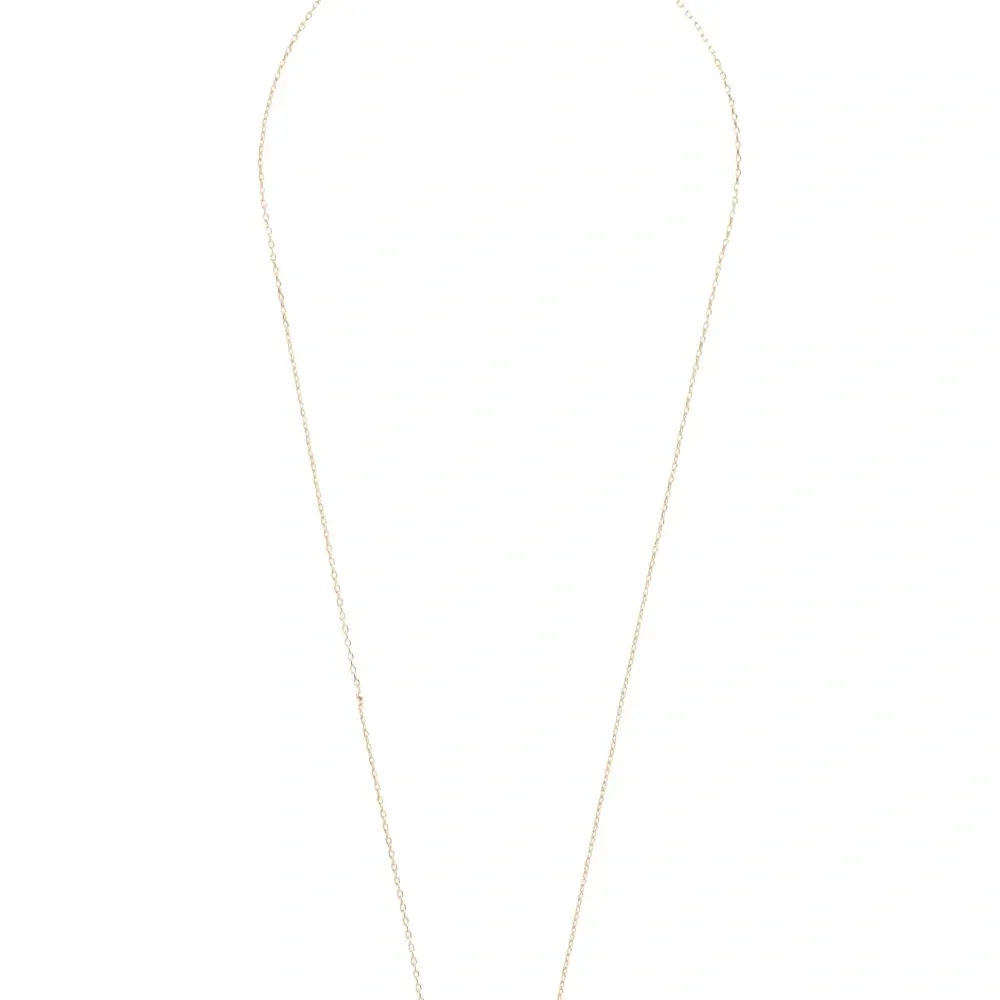 Ожерелье с подвеской в виде клевера и сердцем