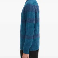 Свитер в полоску с круглым вырезом "Saddle"