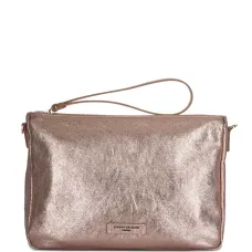 Клатч с верхней молнией и ремешком на запястье