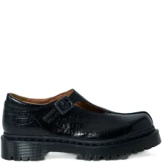 Туфли Rejena MJ из тиснённой кожи под крокодила с пряжкой