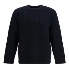 Кабельный вязаный свитер Osterly с нашивками на локтях