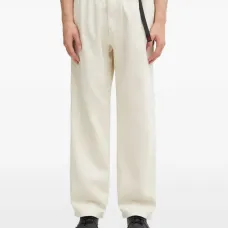 Прямые брюки из конопли с поясом Прямые брюки из конопли с поясом