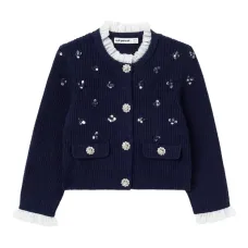 Кардиган с аппликацией из пайеток