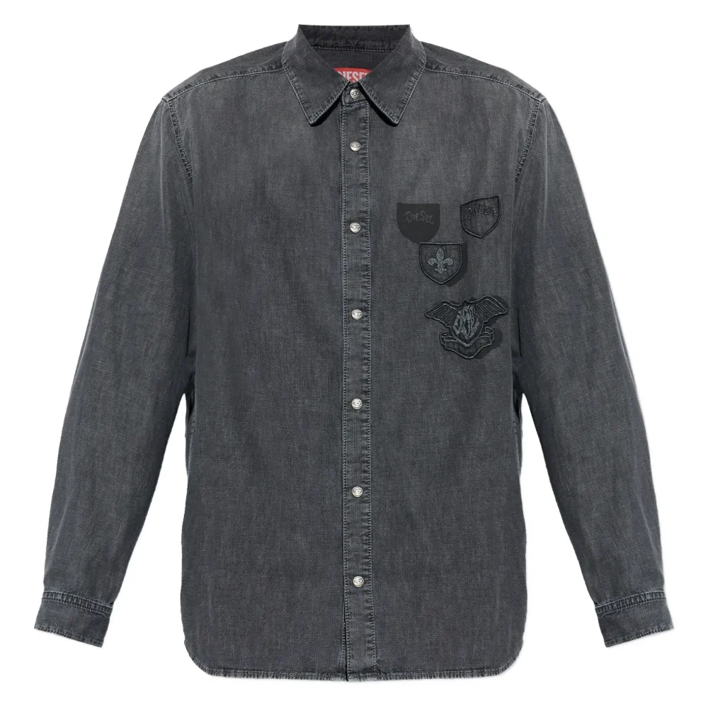 Рубашка D-Simply-S15 с вышивкой