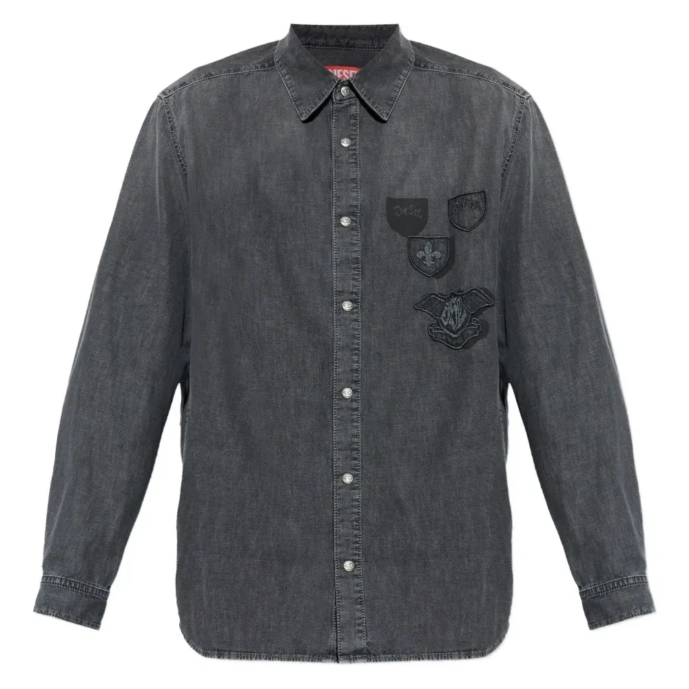 Рубашка D-Simply-S15 с вышивкой