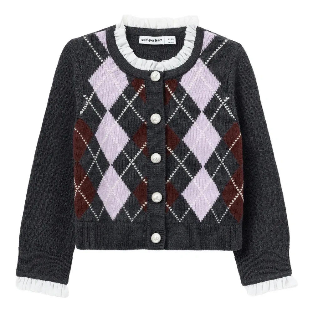 Кардиган с узором аргyle