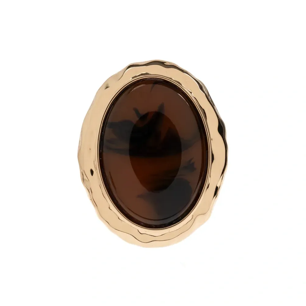 Серьги круглой формы из черепахового пластика