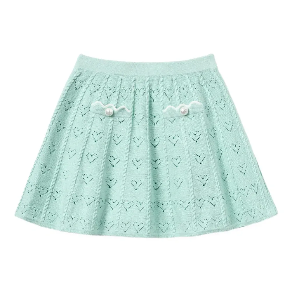 Юбка с аппликацией в виде сердца