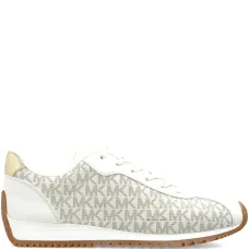 Кожаные низкие кеды на шнуровке с монограммой Rhodes