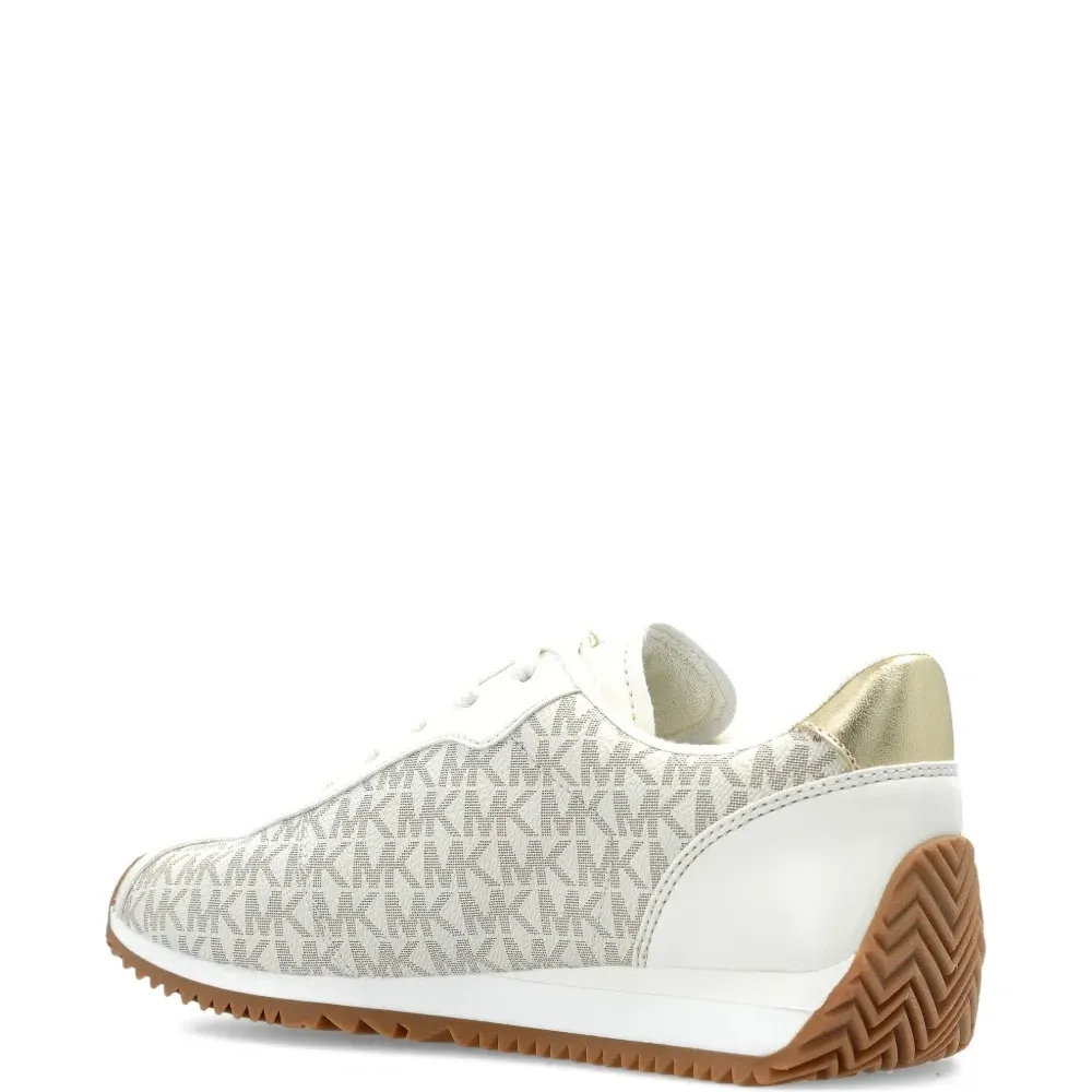 Кожаные низкие кеды на шнуровке с монограммой Rhodes