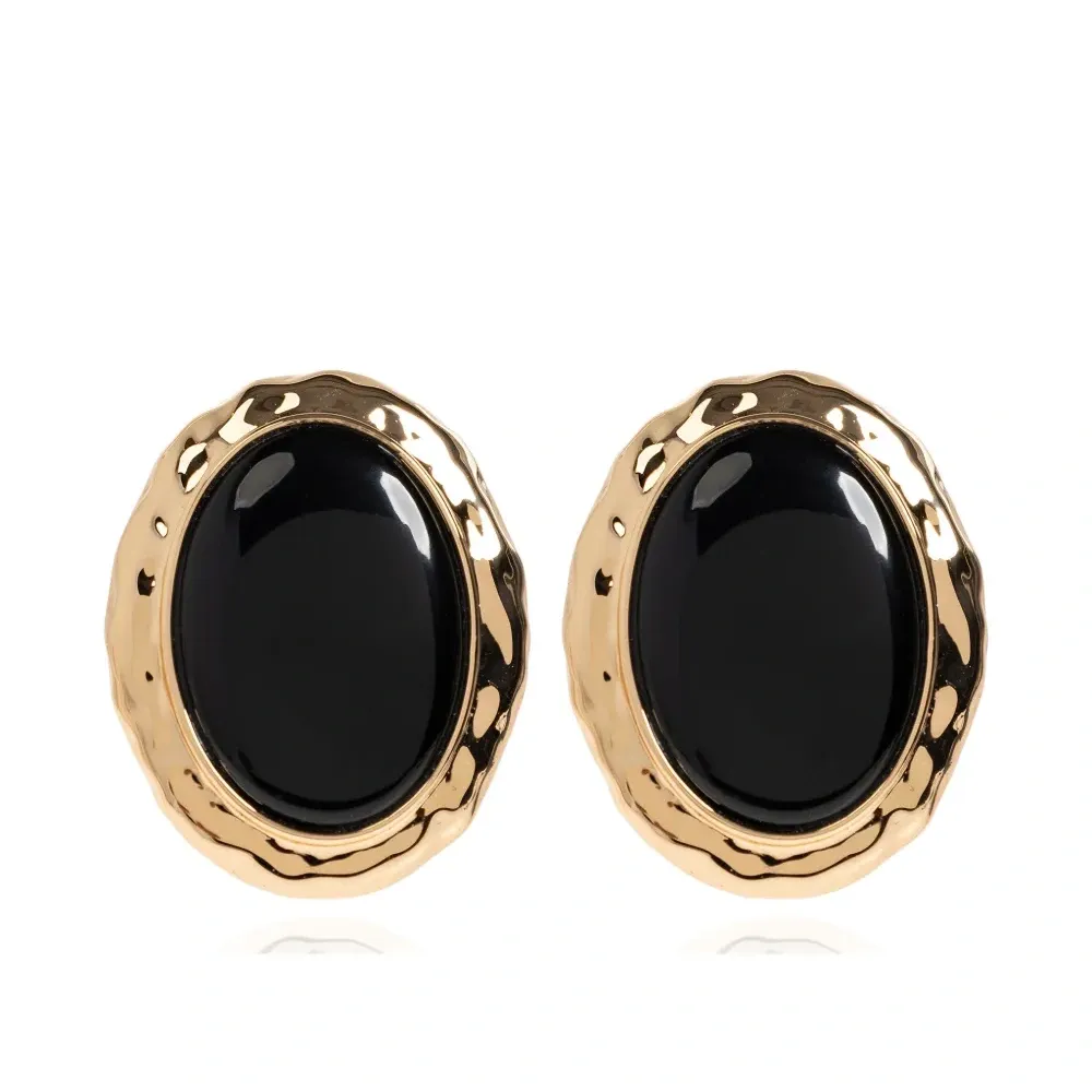 Серьги с каменной инкрустацией