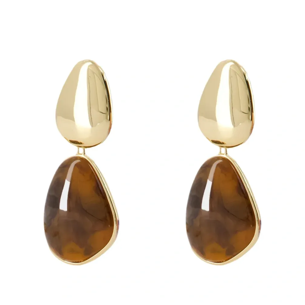 Серьги с тигровым глазом