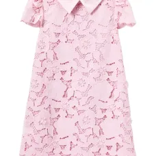 Платье из кружев с цветочным узором