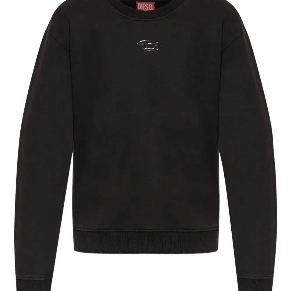 Свитшот с круглым вырезом и логотипом