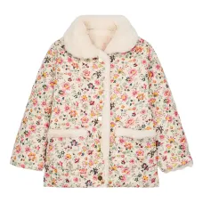 Двустороннее пальто с цветочным принтом