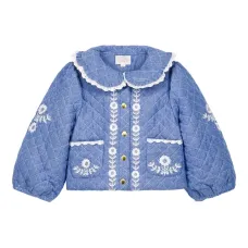 Стёганая куртка Jouliana с отделкой кружевом Стёганая куртка Jouliana с отделкой кружевом