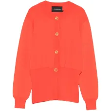 Кардиган с логотипом и пуговицами