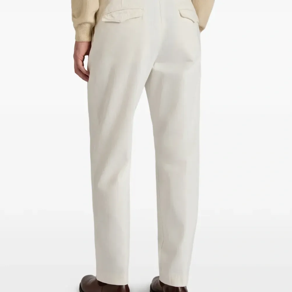 Брюки из хлопка со складками