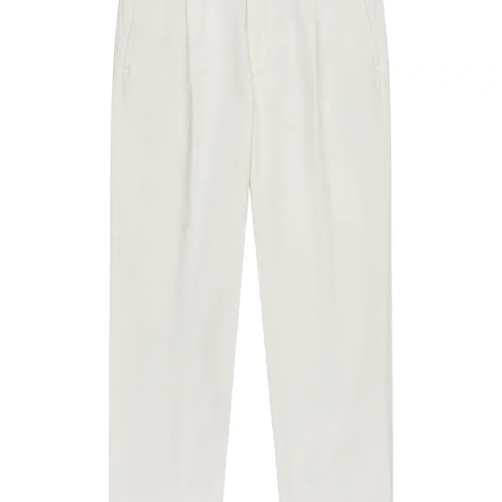 Брюки из хлопка со складками