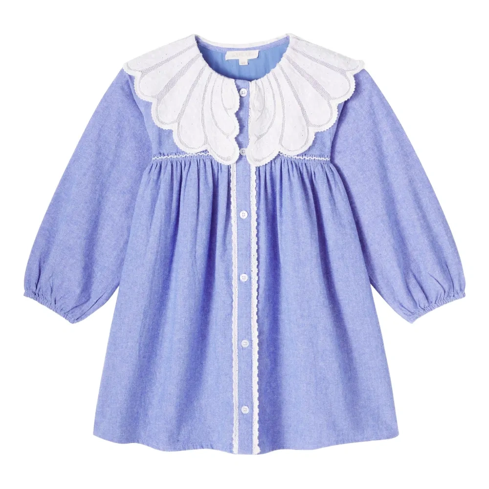 Платье Hyacinte с волнистым воротником