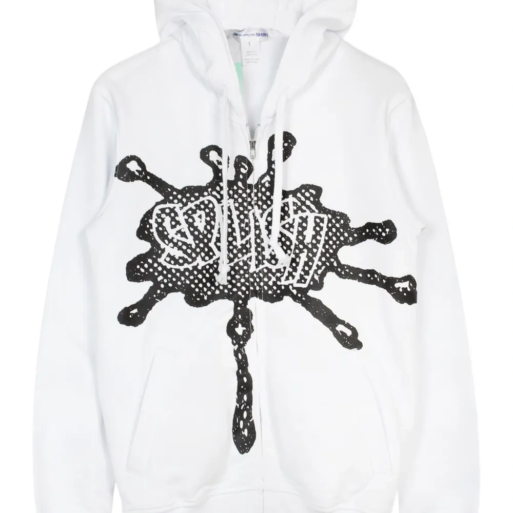 Худи на молнии с принтом