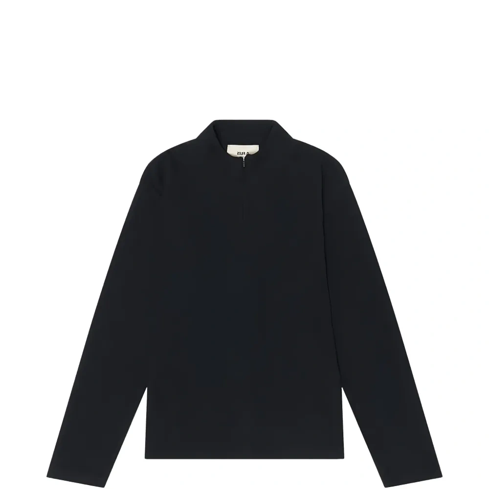 Футболка с воротником на молнии