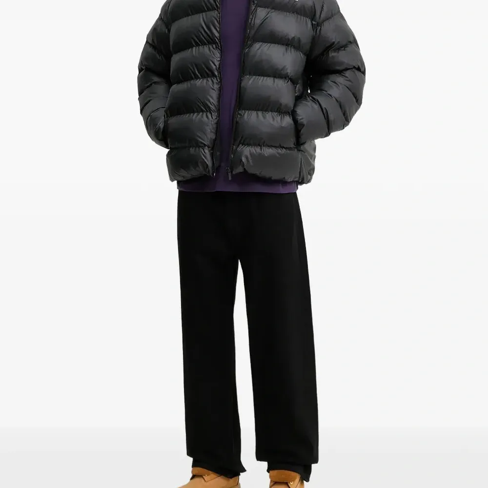 Стёганая куртка с принтом-логотипом