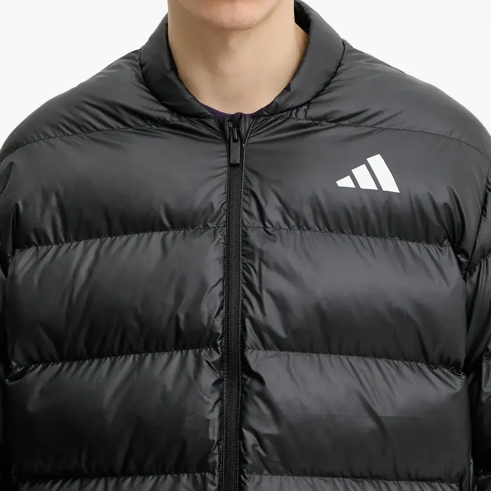 Стёганая куртка с принтом-логотипом