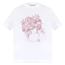 Футболка с цветочным принтом Футболка с цветочным принтом