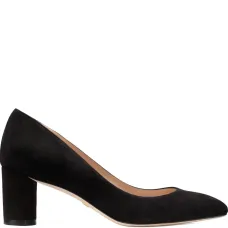 Туфли-лодочки Amata на блочном каблуке с миндалевидным носком, высота каблука 60 мм