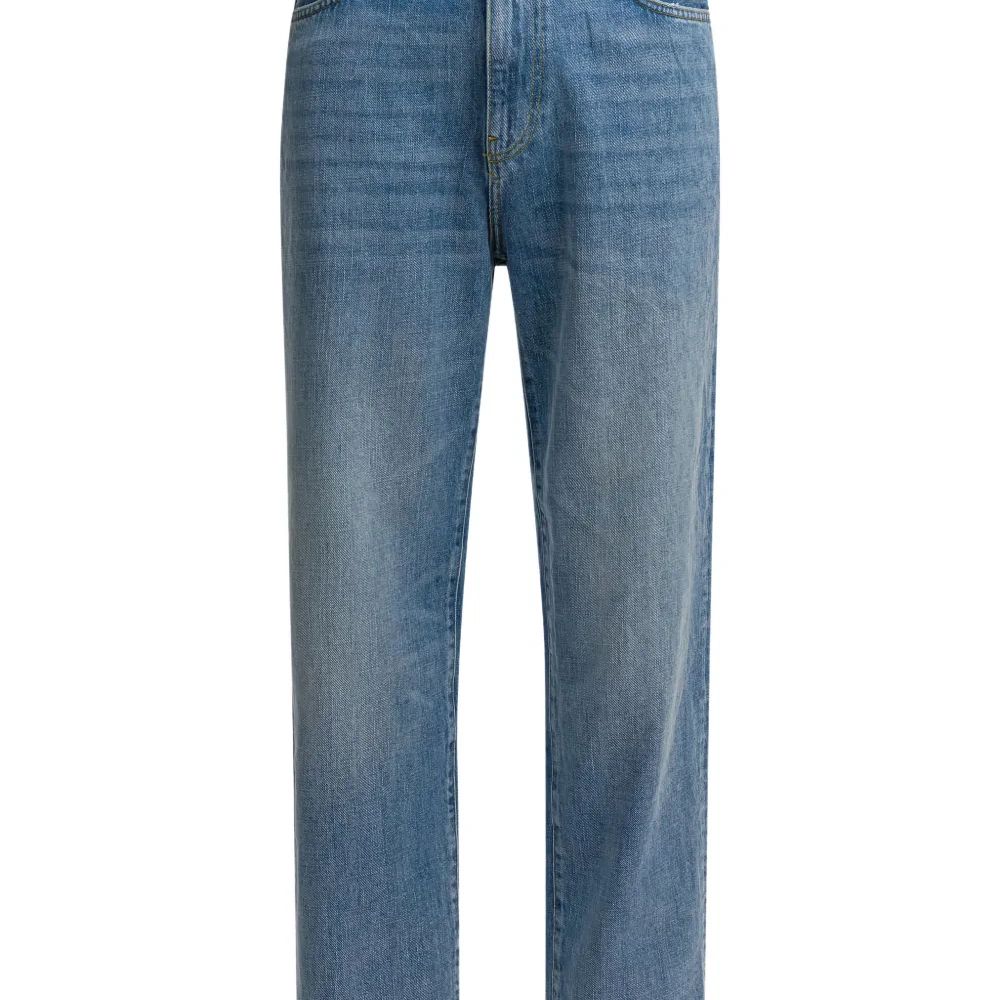 Джинсы с нашивкой-логотипом