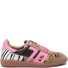 Кроссовки с леопардовым и зебровым принтом