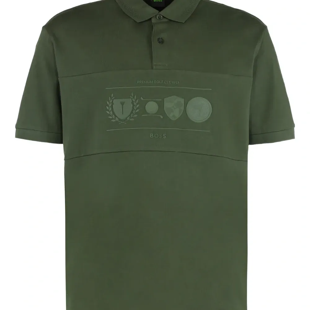 Поло с принтом в стиле гольф