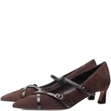 Туфли-лодочки с ремешком и пряжкой