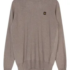Свитер с нашивкой-логотипом