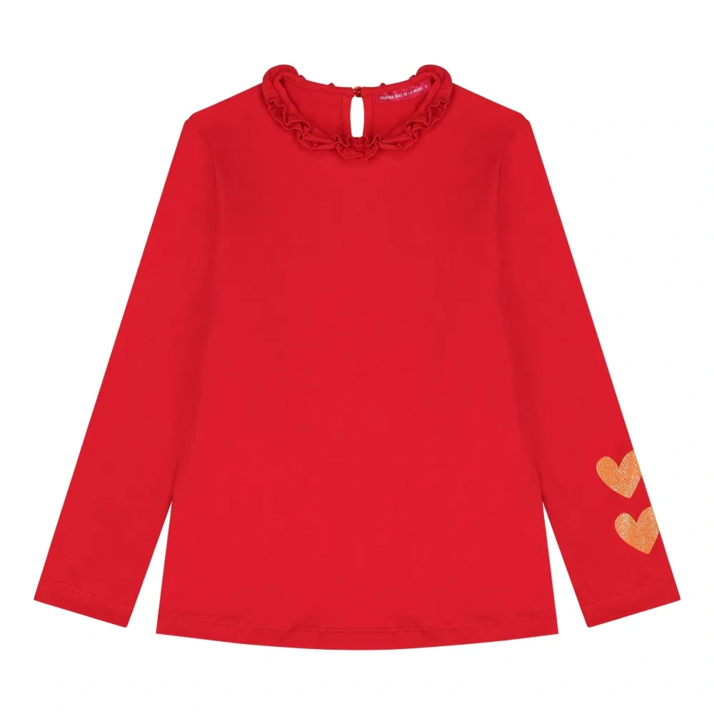 Топ с длинными рукавами и блестками