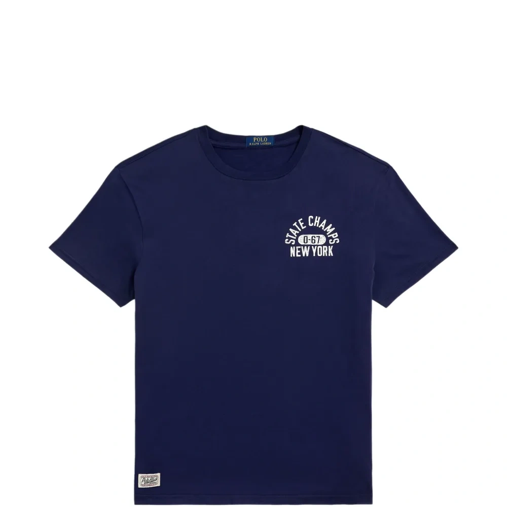 Футболка с круглым вырезом и принтом