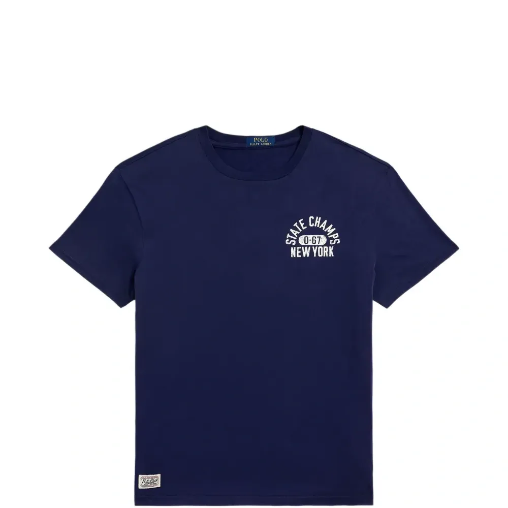 Футболка с круглым вырезом и принтом