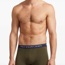 Трусы с логотипом на поясе (набор из трёх штук)