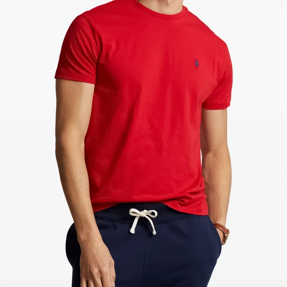 Футболка с круглым вырезом и вышитым логотипом