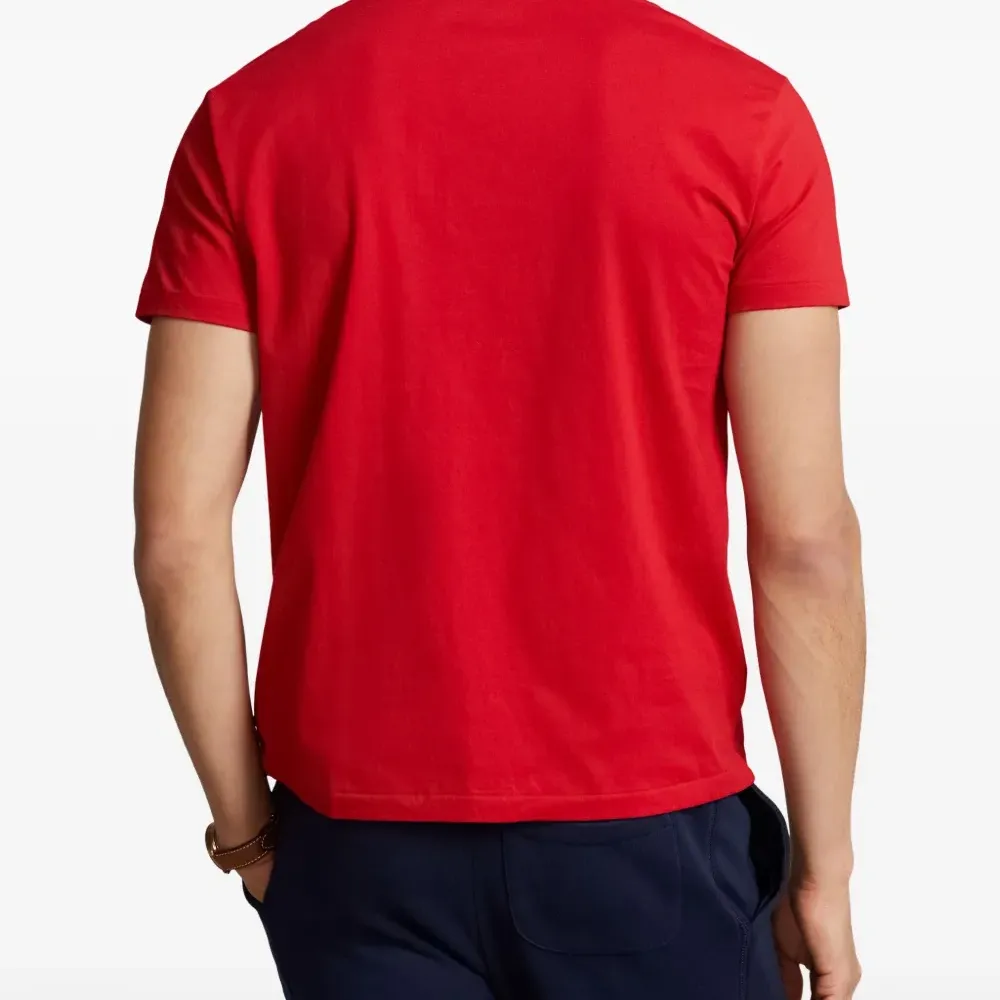 Футболка с круглым вырезом и вышитым логотипом