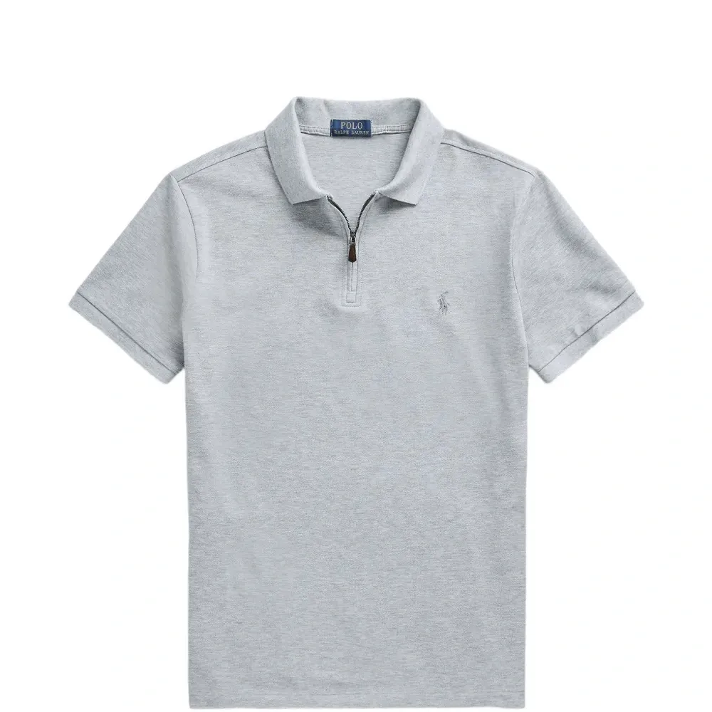 Поло с молнией до половины